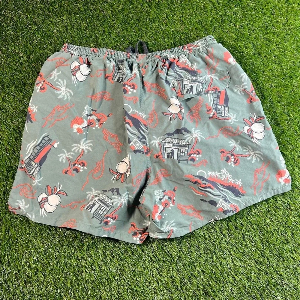 Patagonia Baggies Hawaiian Print Swim Shorts Mesh Lined Mens Medium Surf Beach